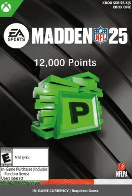 Madden NFL 25: 12000 Madden Points (Xbox One / Xbox Series X/S) (Europe)